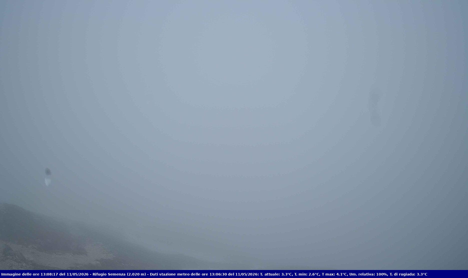 Webcam Rif. Semenza - 2020m - puntamento verso la Piana del Cansiglio e la pianura veneta in direzione sud-ovest
