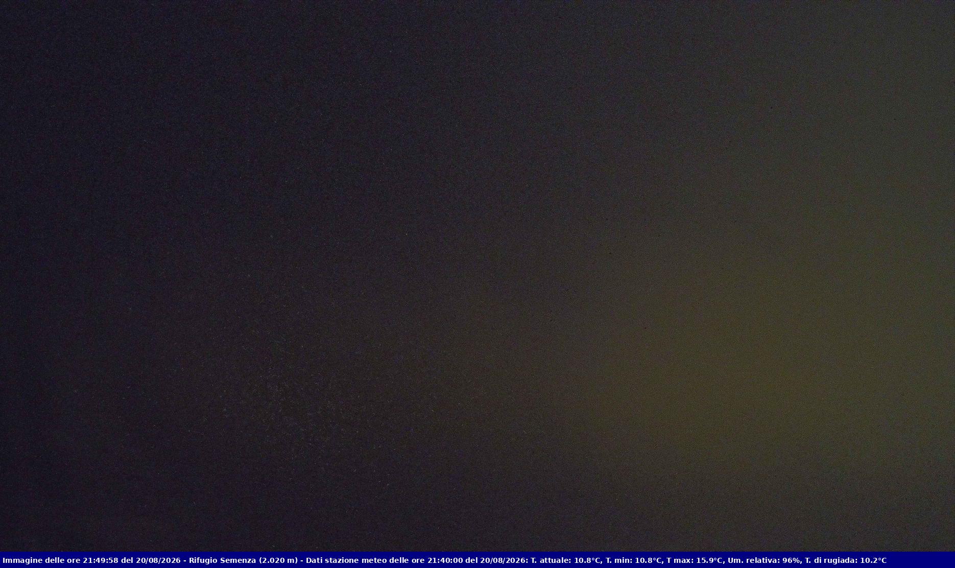 Webcam Rif. Semenza - 2020m - puntamento verso la Piana del Cansiglio e la pianura veneta in direzione sud-ovest